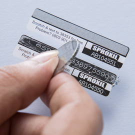 Holographic Scratch Labels